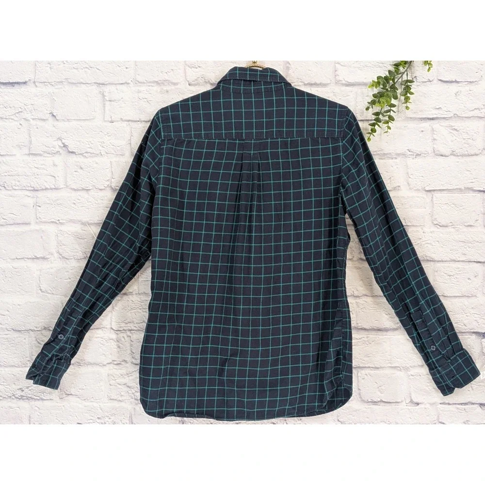 SCOTTISH TARTAN Banana SM Republic‎ Classic Fit Women Plaid Long Button Flannel